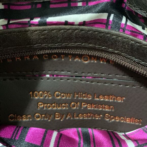 TerraCottaOnWeb 100% Cowhide Leather Large Shoulder Bag - Picture 5 of 7